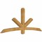 Ekena Millwork Alberta Rough Sawn Timber Gable Bracket, Western Red Cedar, 84"W x 35"H x 4"D x 4"F, 10/12 Pitch GBW084X35X0404ALB00RWR - alternate 3
